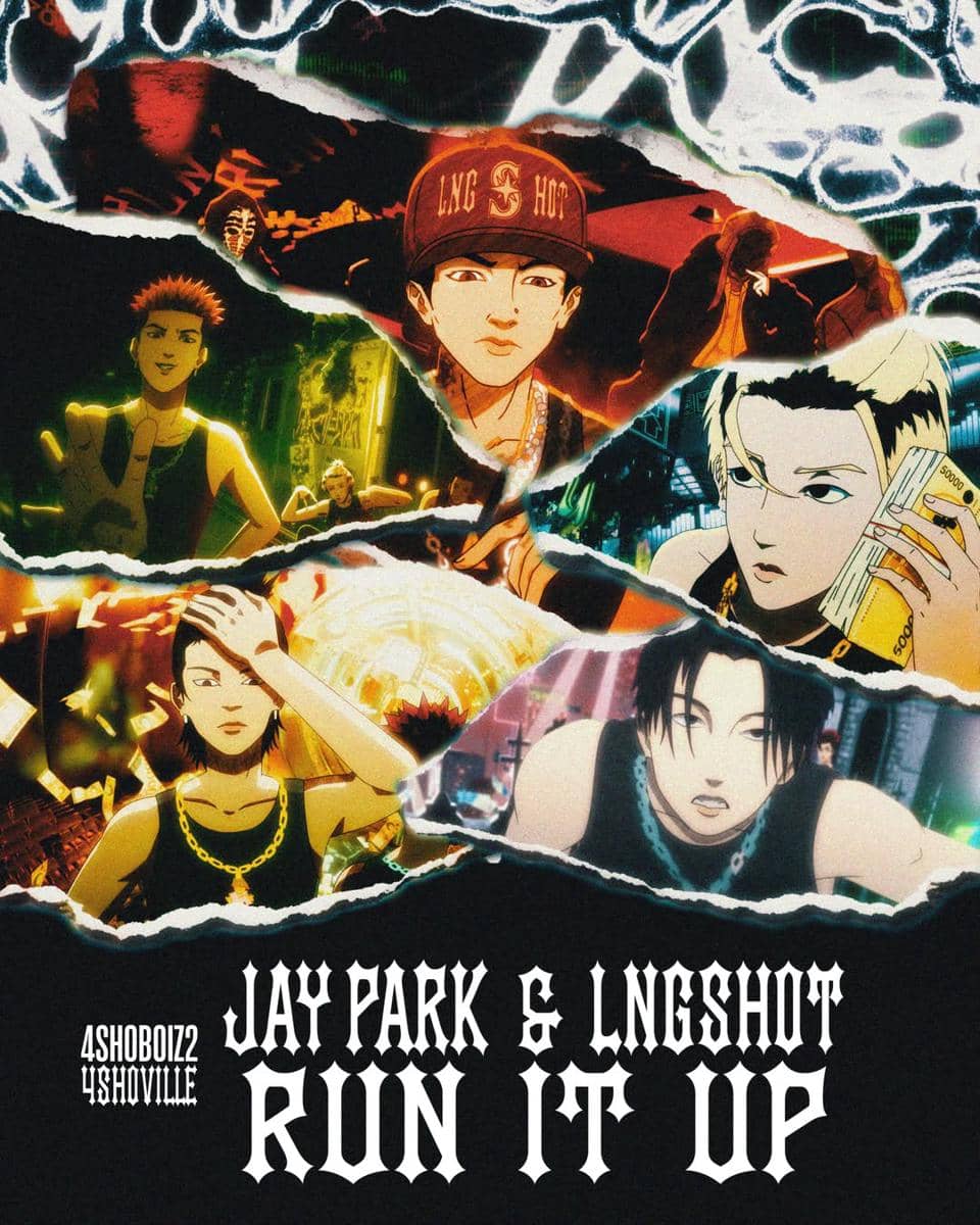 Sampul MV 'RUN IT UP' dari Jay Park dan LNGSHOT