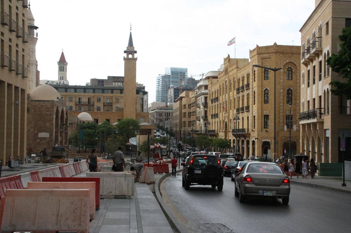 Suasana di Kota Beirut, Lebanon.