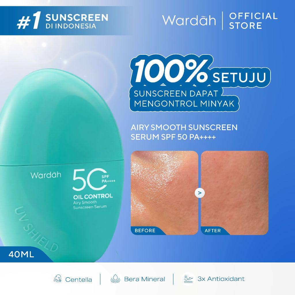 Wardah Sunscreen UV Shield Airy Smooth Serum