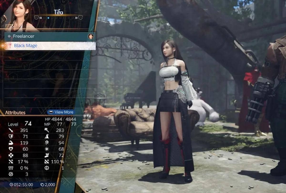 FITS system mengubah Tifa menjadi Black Mage