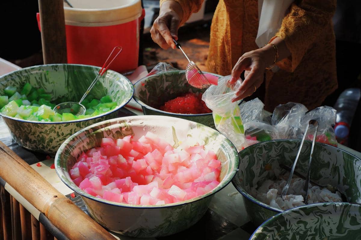 ilustrasi penjual es selendang mayang