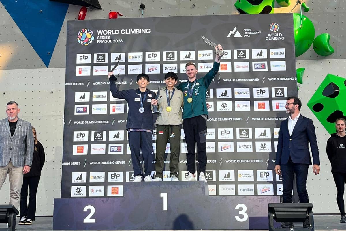 Putra Tri Ramadani Raih Emas di World Climbing Series Praha 2026