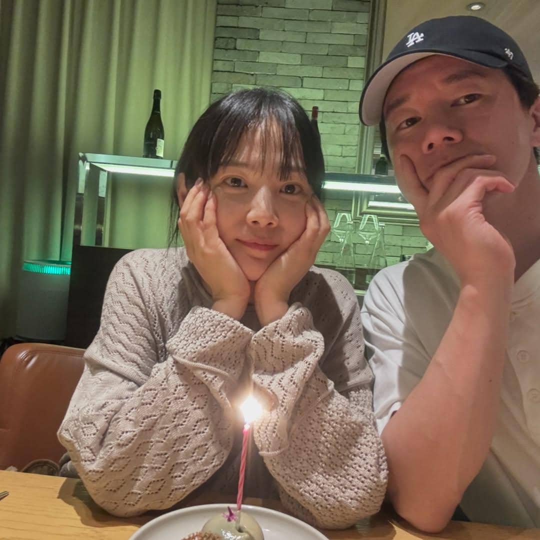 Kim Mu Yeol dan sang istri, Yoon Seung Ah