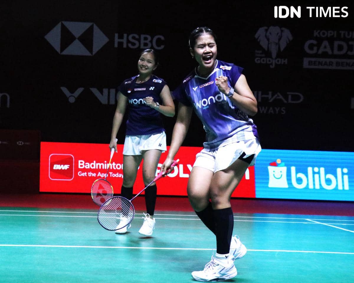 Rachel Allessya Rose/Febi Setianingrum di 8 Besar Indonesia Open 2026, Jumat (5/6/2026). 