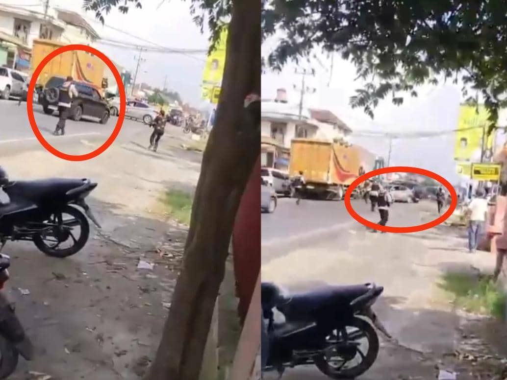 Mobil Pelaku Narkoba Tabrak Blokade Polisi, Kapolsek sampai Terpental