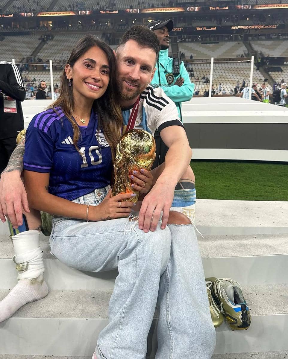 Lionel Messi dan Antonela Roccuzzo