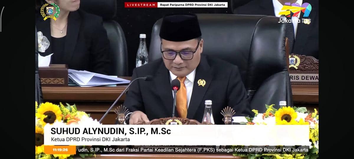Pidato Perdana, Ketua DPRD DKI Suhud Ajak Utamakan Kepentingan Rakyat