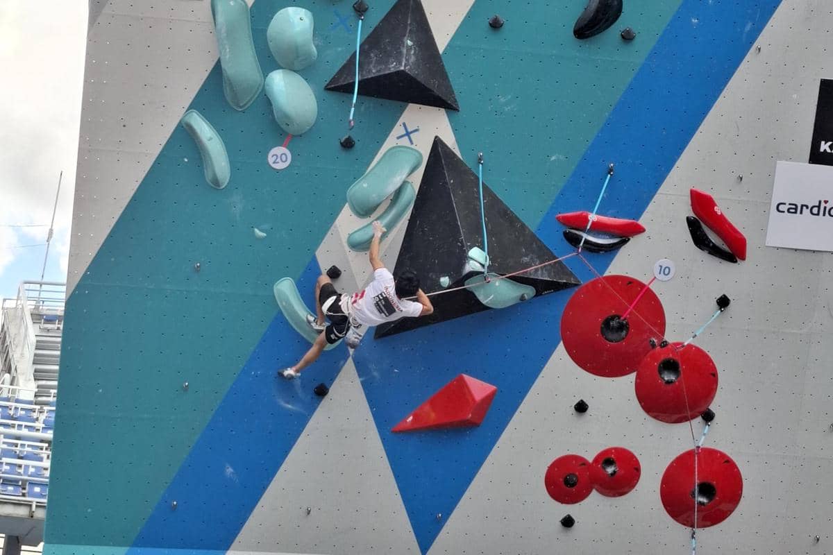 Atlet lead putra Merah-Putih, Putra Tri Ramadhani, berlaga di World Climbing Series Praha 2026 (dok.FPTI)