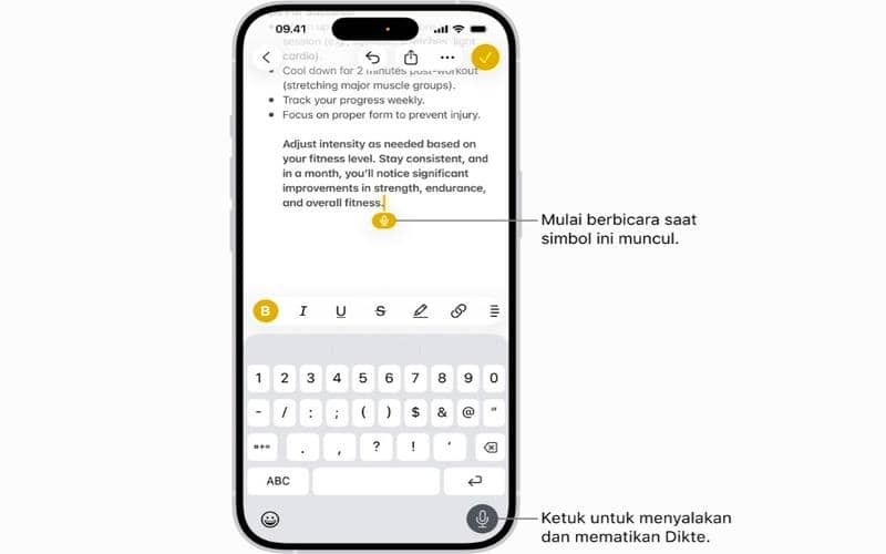 Apple hadirkan dikte berbasis AI di Keyboard 