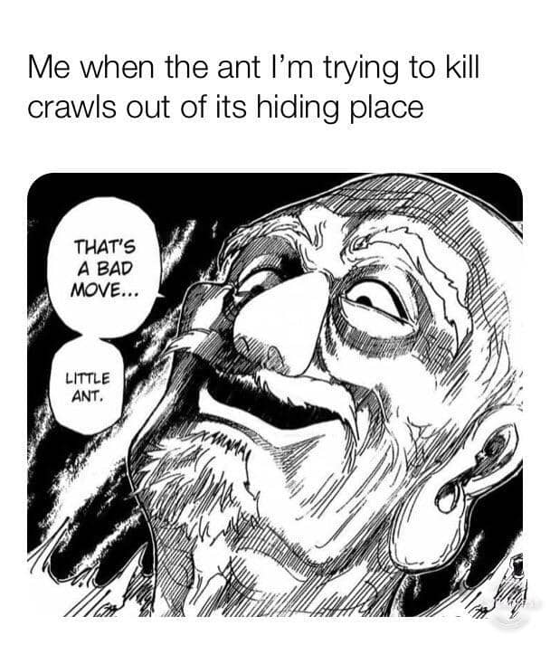 meme anime tentang semut