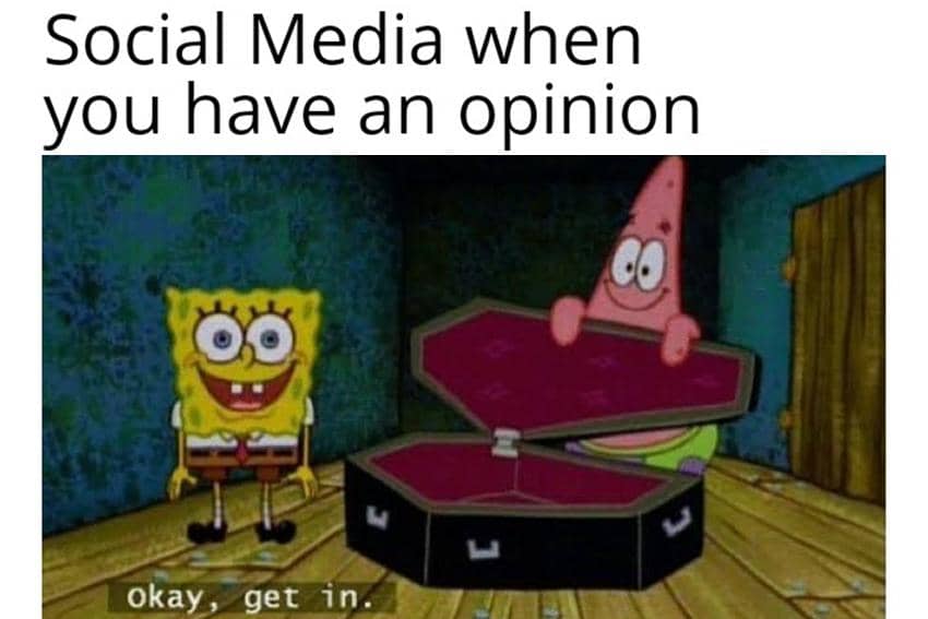 8 Meme SpongeBob tentang Media Sosial, Kebelet Viral!