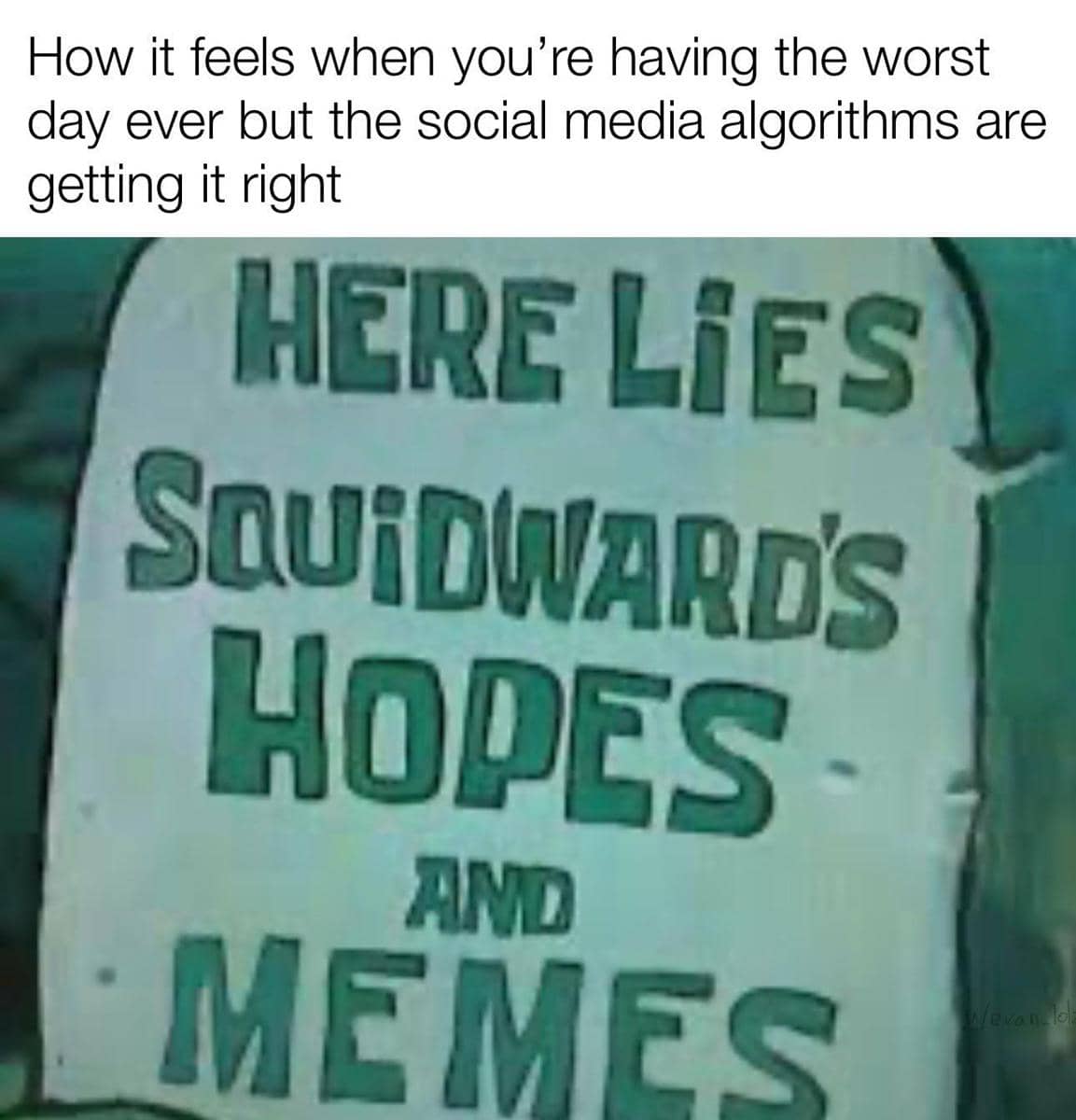 meme SpongeBob tentang media sosial