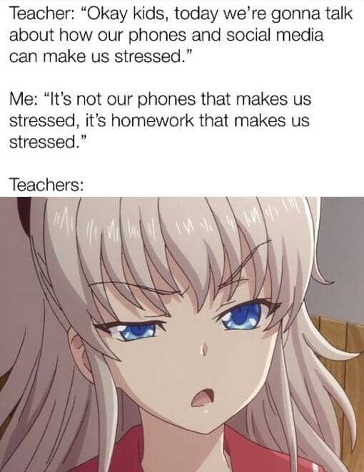 meme anime tentang media sosial