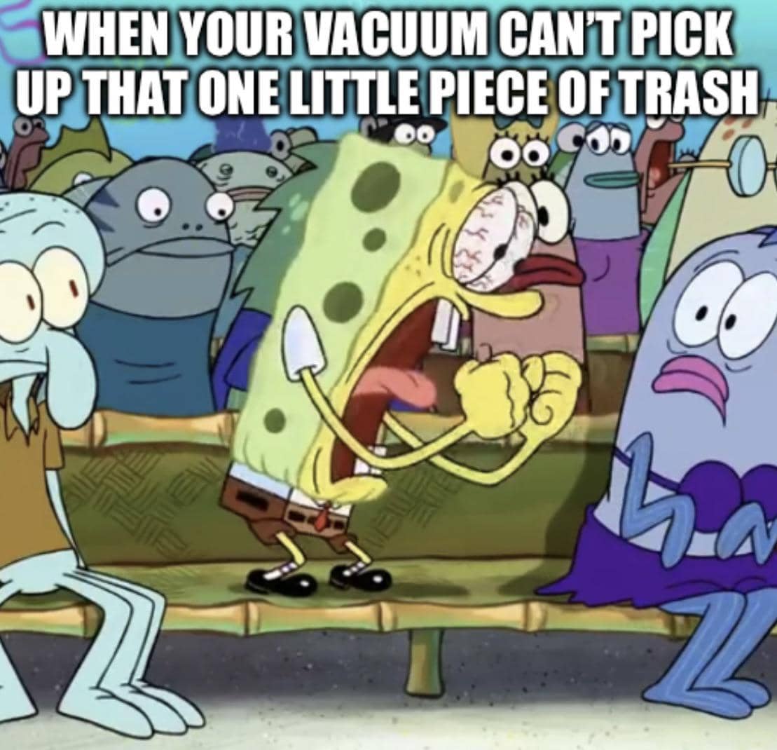 meme SpongeBob tentang momen menyebalkan