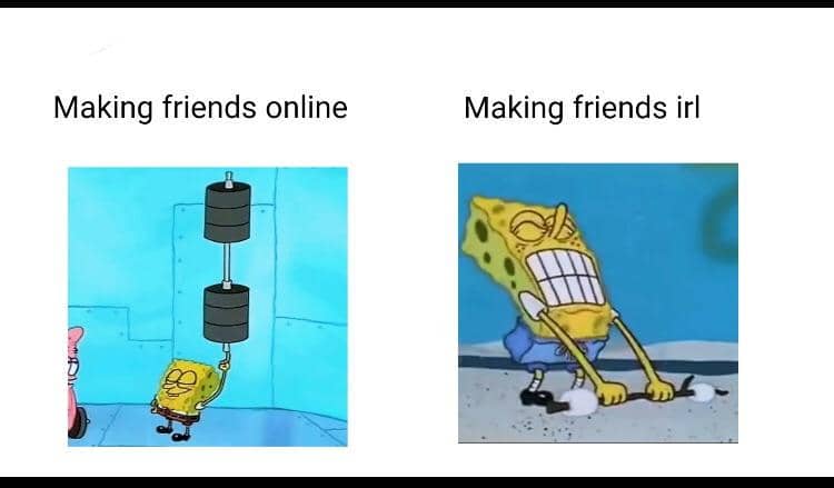 meme SpongeBob tentang media sosial