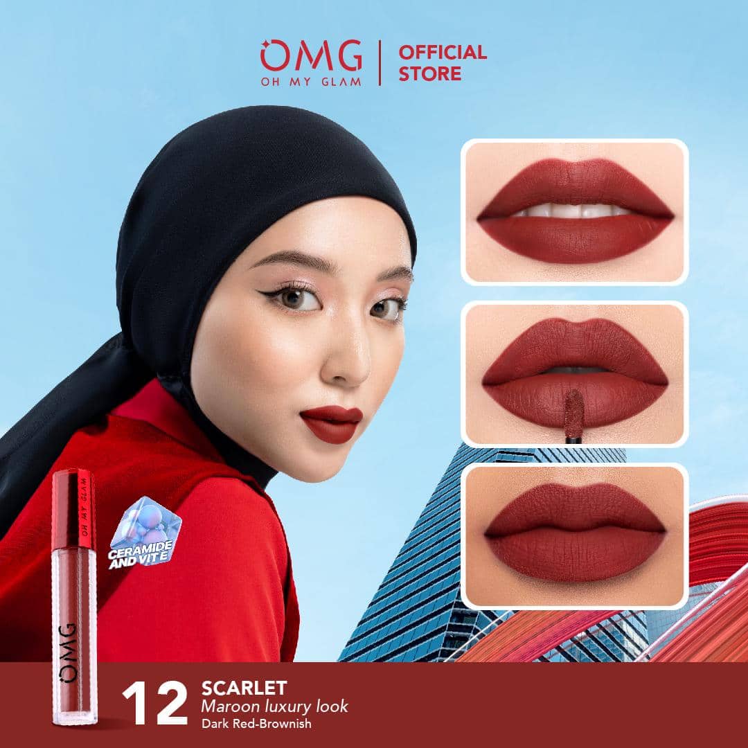 OMG Mattelast Lip Cream shade 12 Scarlet