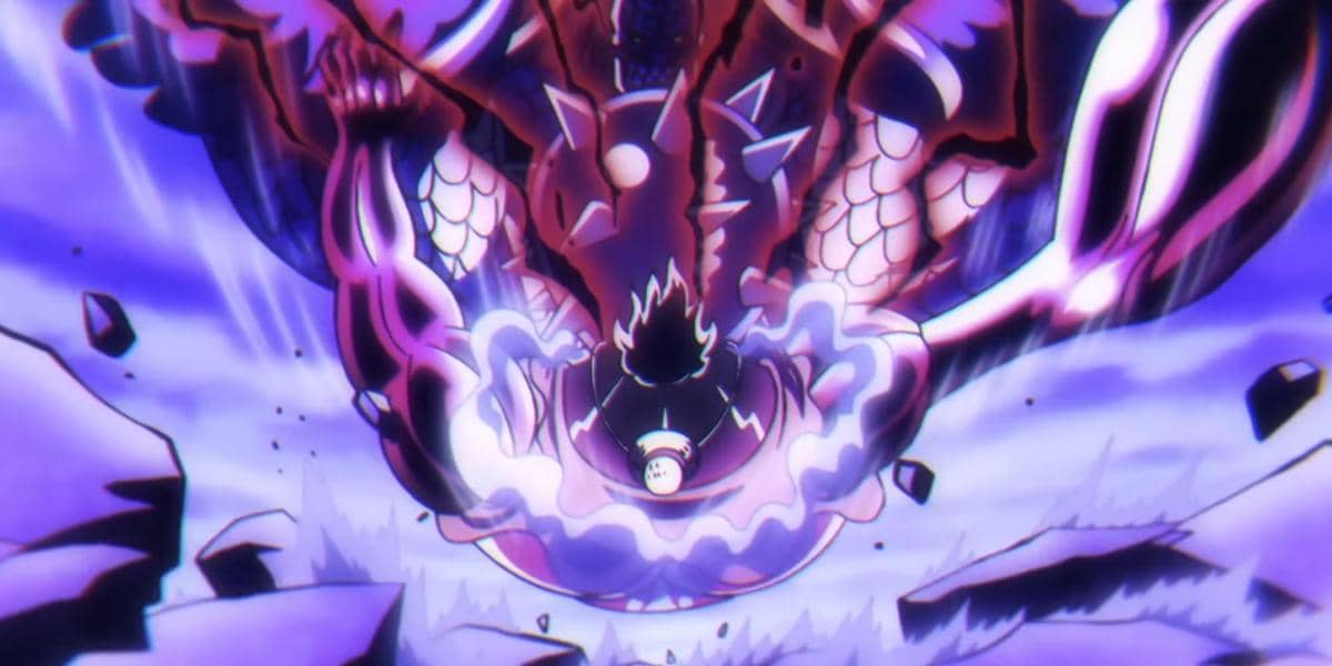 Kaido memukul Luffy
