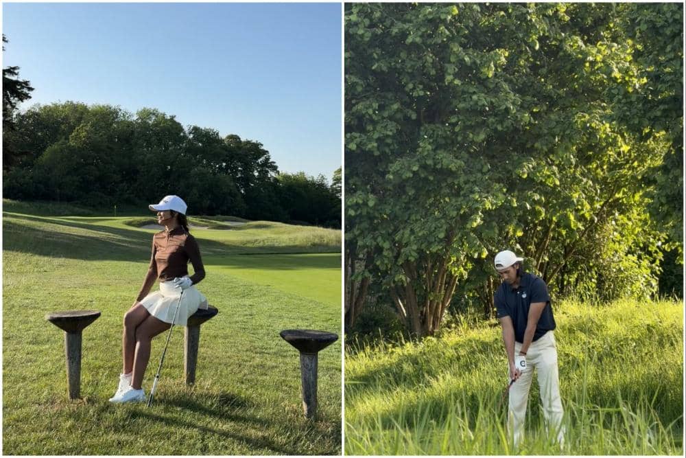 10 Potret Hana Malasan dan Sean Gelael Main Golf di UK