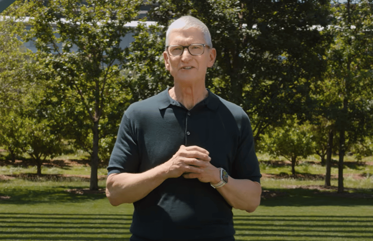 potret Tim Cook mengucapkan pesan perpisahan di WWDC 2026