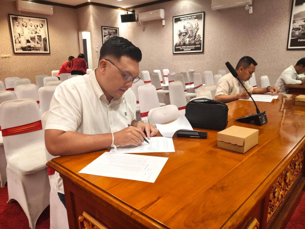 Enam Peserta Ikut Tes Tulis Seleksi Dirut dan Dewas Perumda Tabanan
