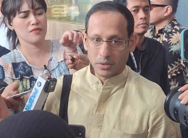 Mantan Menteri Pendidikan, Kebudayaan, Riset, dan Teknologi (Mendikbudristek) Nadiem Anwar Makarim.