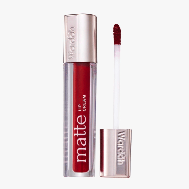 Wardah Exclusive Matte Lip Cream shade Red-dicted