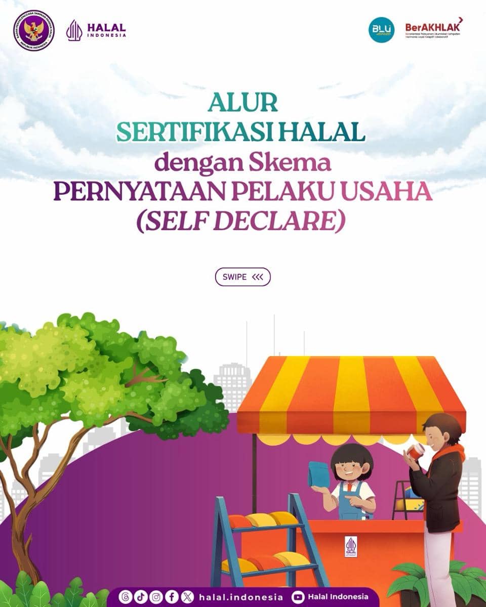 Alur sertifikasi halal dengan self declare