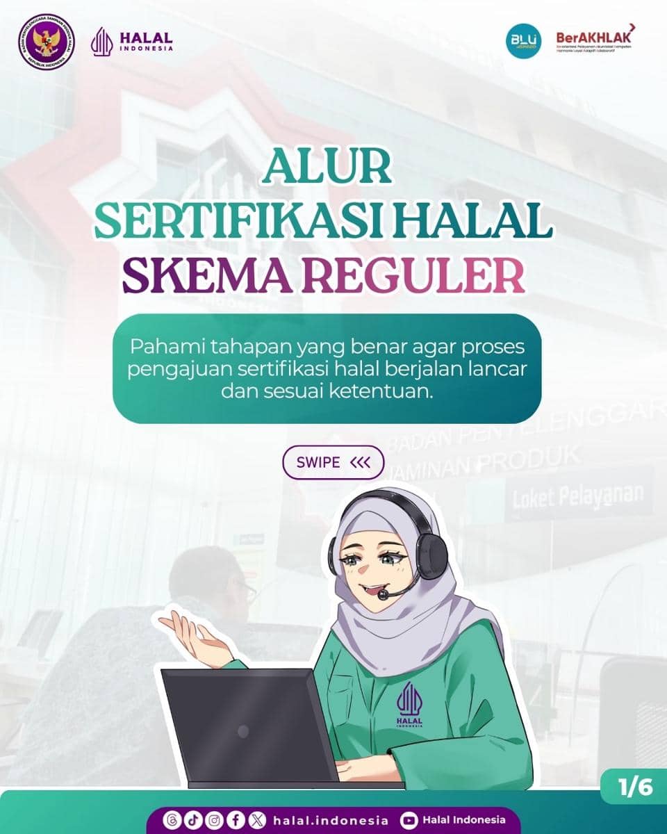 Alur sertifikasi halal dengan reguler