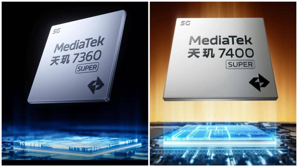 ilustrasi CPU MediaTek Dimensity 7360 Super (kiri) dan MediaTek Dimensity 7400 Super (kanan)