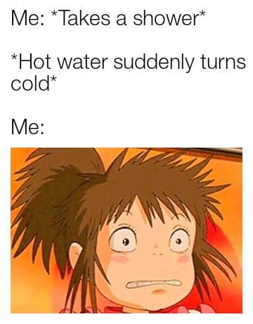 meme anime tentang mandi