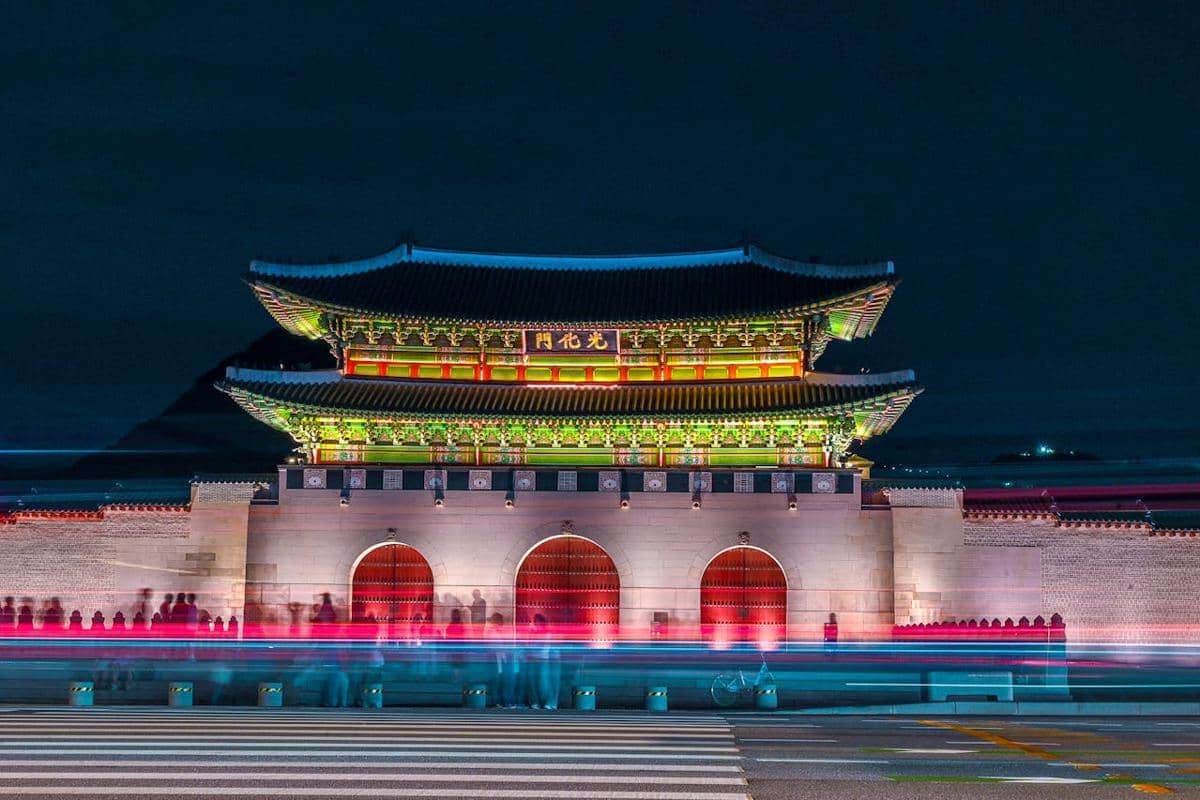 Istana Gyeongbokgung di Seoul, Korea Selatan
