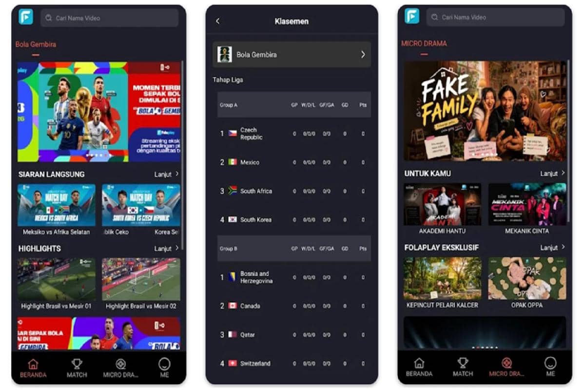 cuplikan tampilan Folaplay