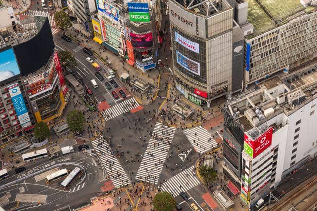 Shibuya Crossing, Jepang