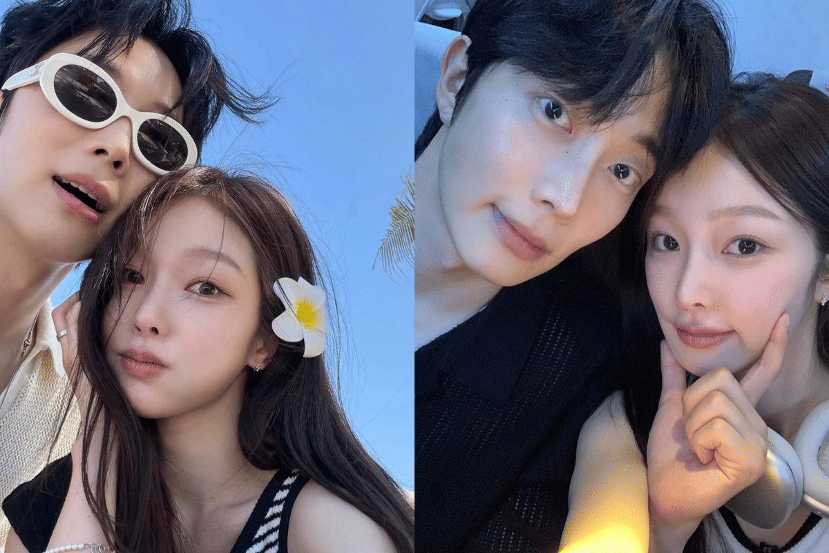 7 Potret Jihyun dan Wongyu Transit Love 4 Liburan Bareng di Bali