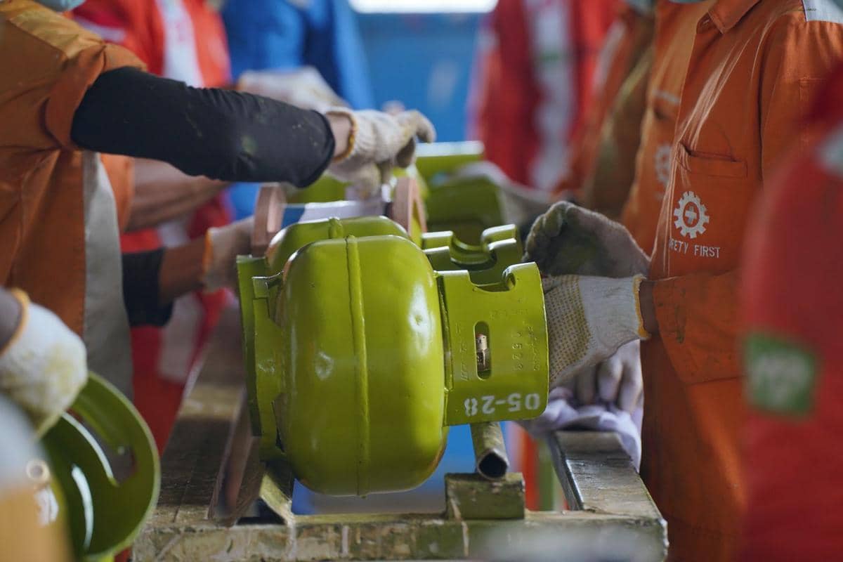 Ilustrasi tabung LPG 3kg. (Dok. Pertamina)