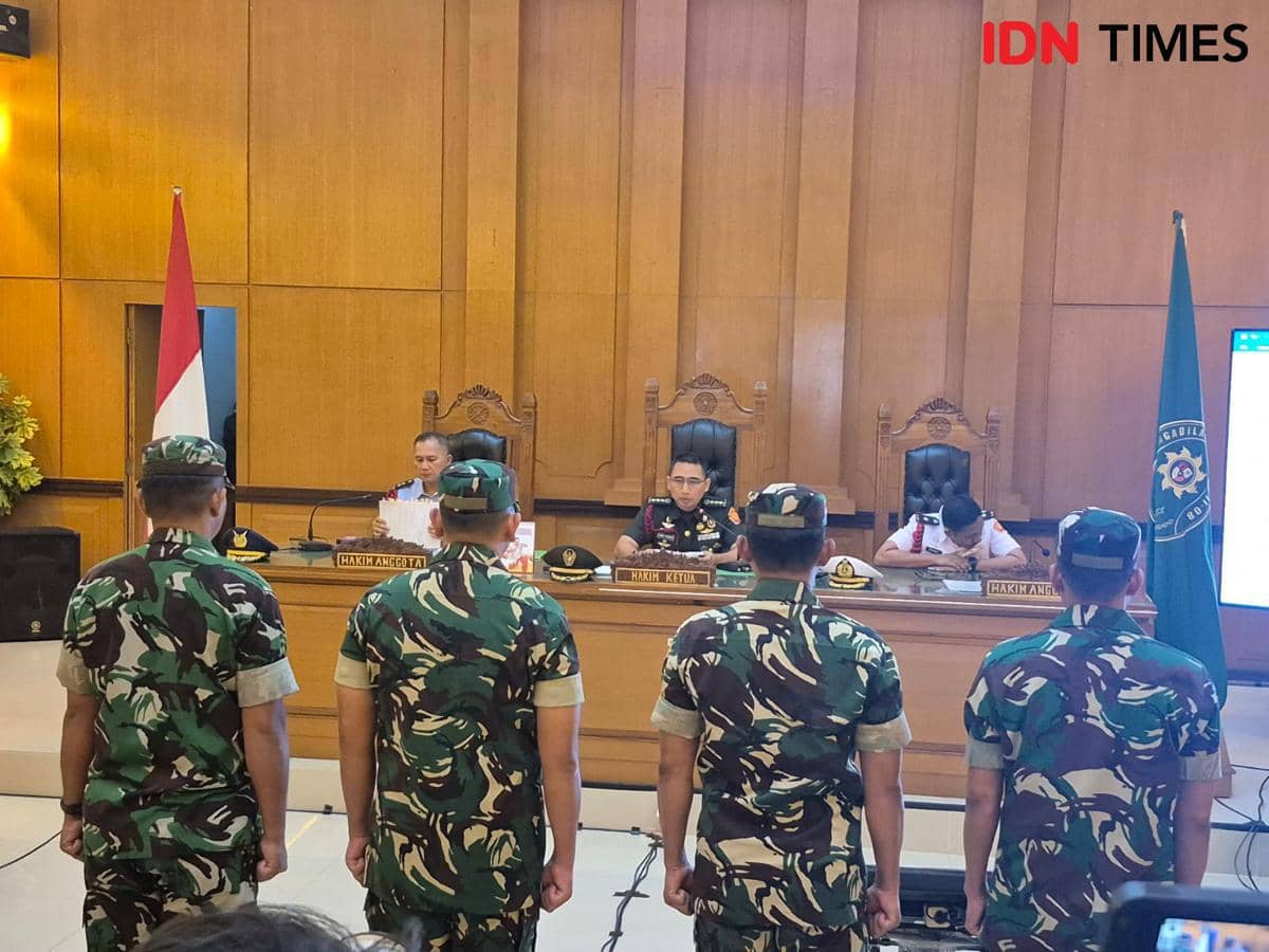 4 TNI Pelaku Teror Air Keras Andrie Yunus Divonis Bui 1 hingga 3 Tahun