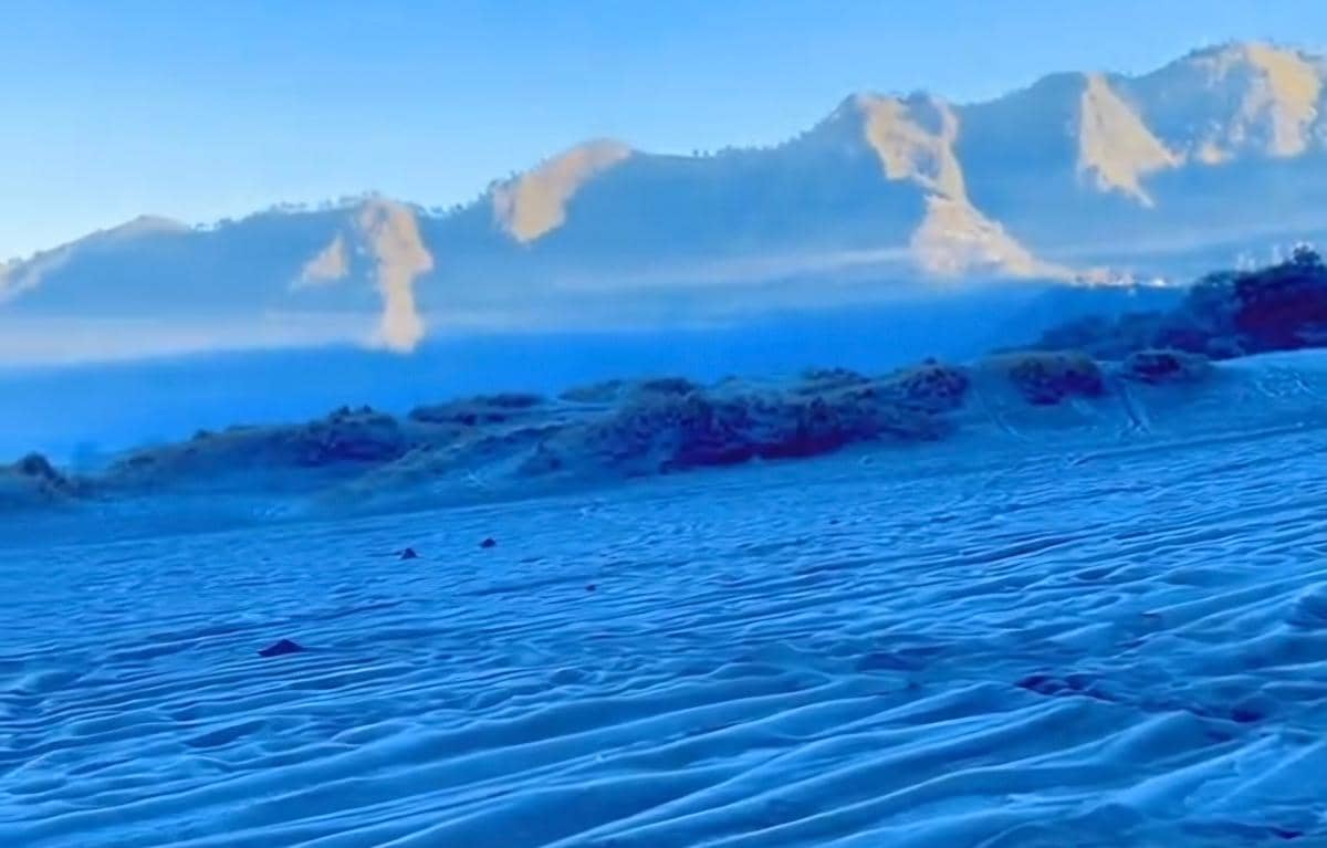 Di Balik Keindahan Embun Upas di Gunung Bromo