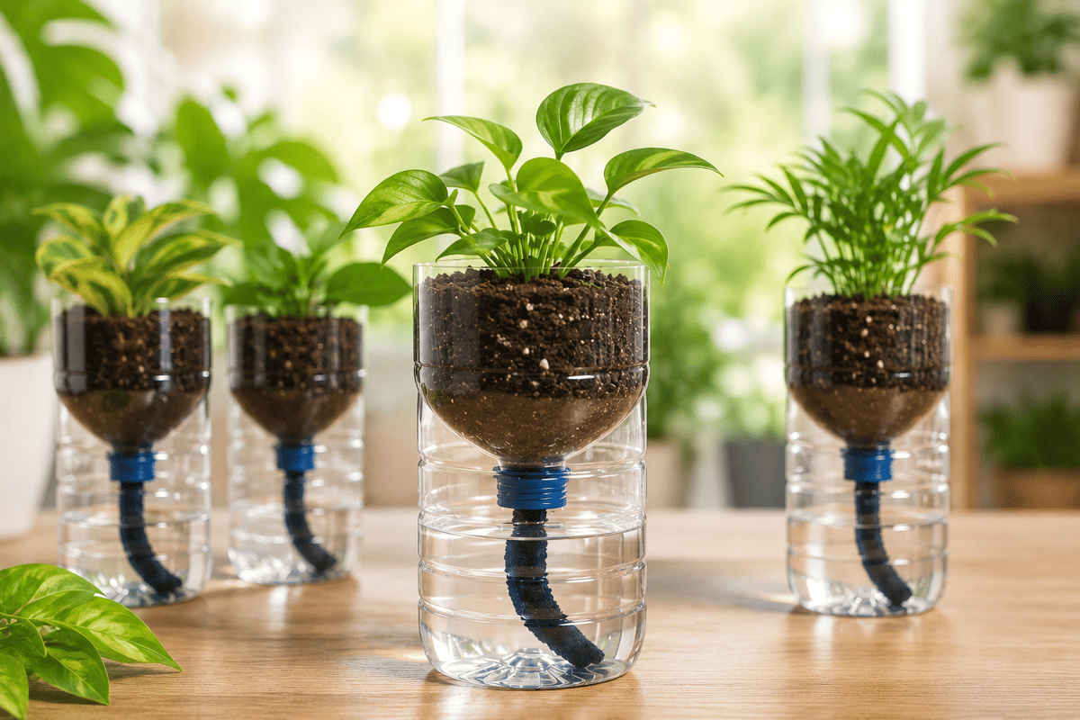DIY Self-Watering Pot Sederhana, Praktis Cocok untuk Orang Sibuk