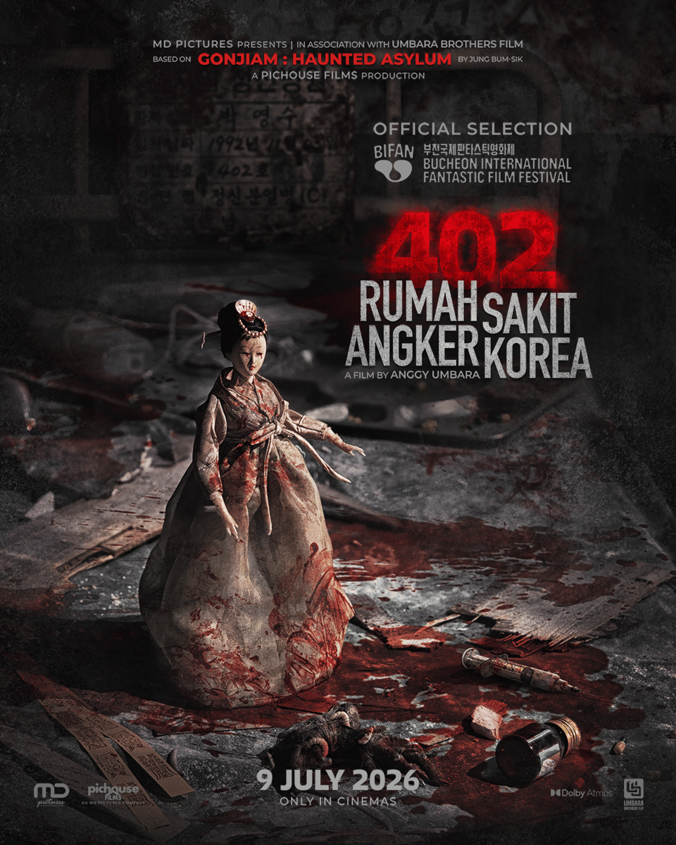 Film 402 Rumah Sakit Angker Korea Tembus BiFan 2026 (dok. MD Pictures & Umbara Brothers Film/402 Rumah Sakit Angker Korea)
