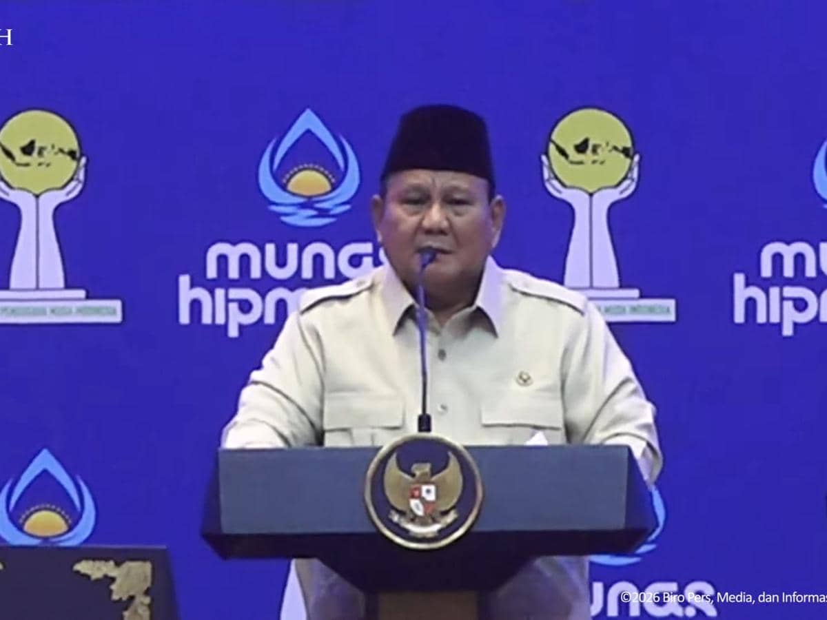 Kelakar Prabowo Buka Munas HIPMI 2026: Aku Sudah Tahu Kelakuanmu