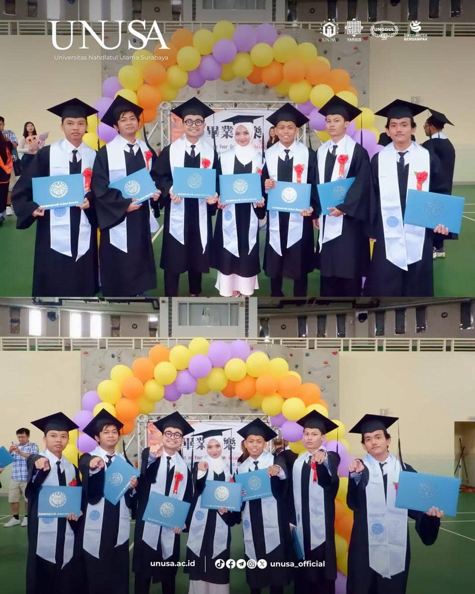 Mahasiswa UNUSA Raih Double Degree di Taiwan