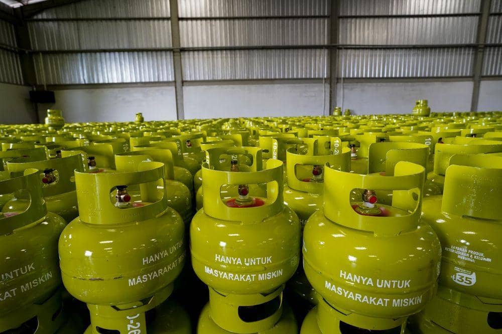 Ilustrasi tabung LPG 3kg. (Dok. Pertamina)