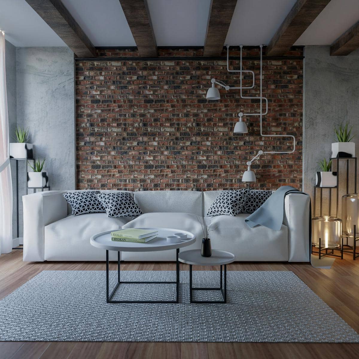 https://unsplash.com/id/foto/ruang-tamu-modern-dengan-dinding-bata--NEs_HDRZIw