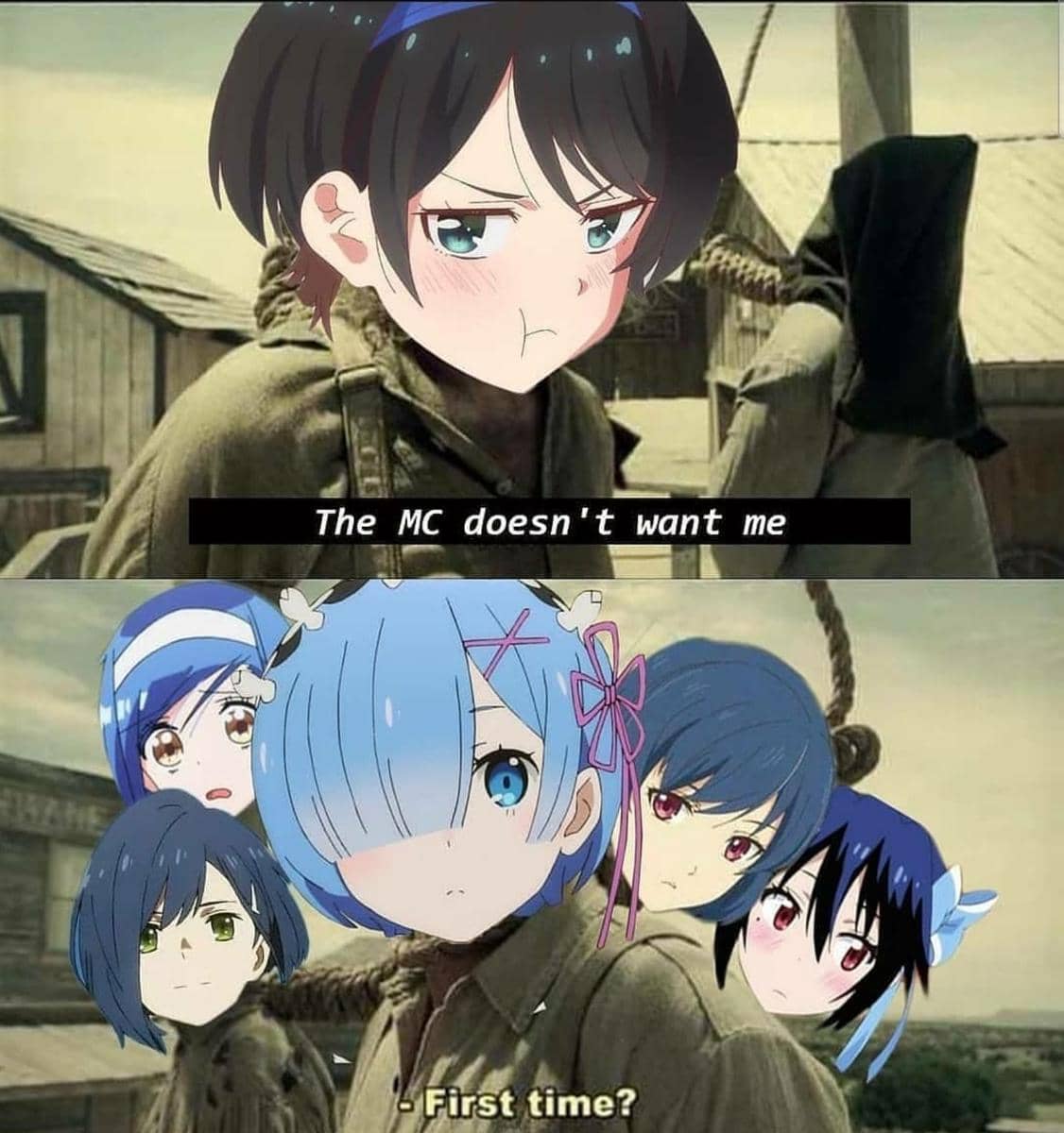 meme anime tentang momen pertama kali