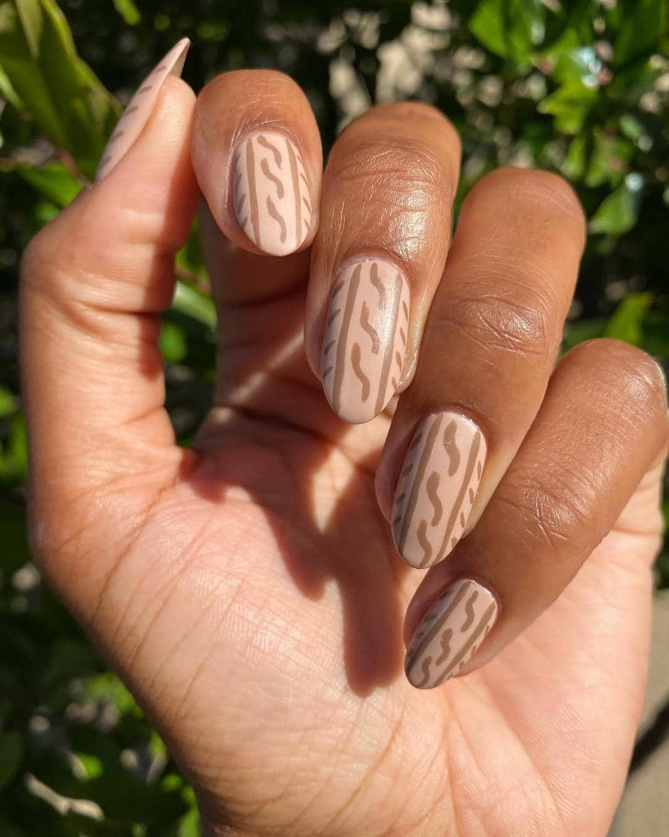 ide linen nail art