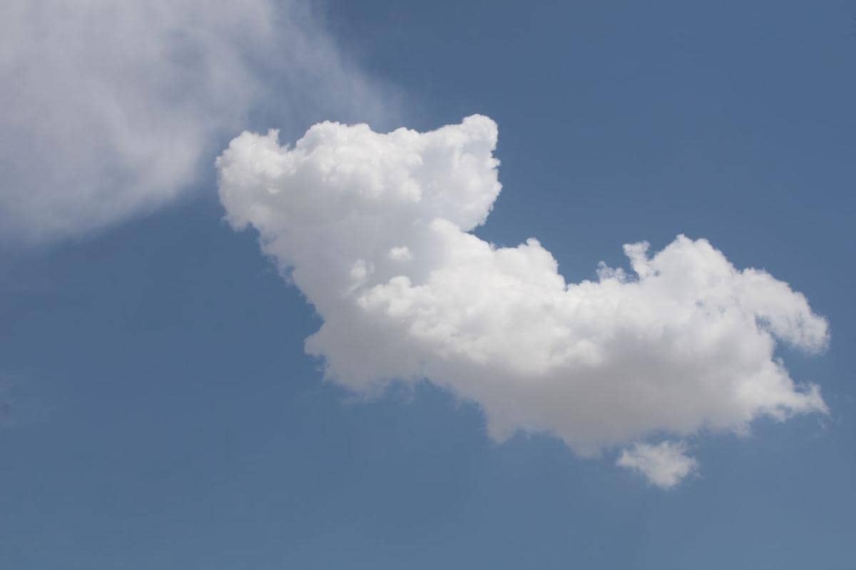 ilustrasi awan, langit, cerah