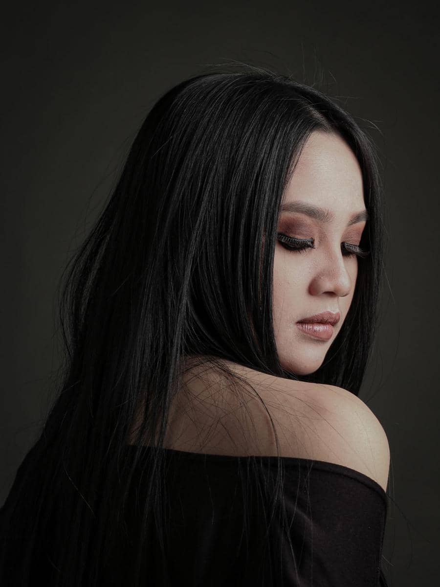 warna rambut raven black