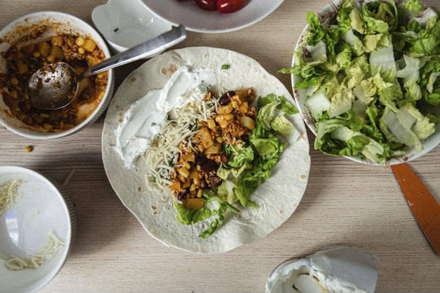 chicken tortilla wrap