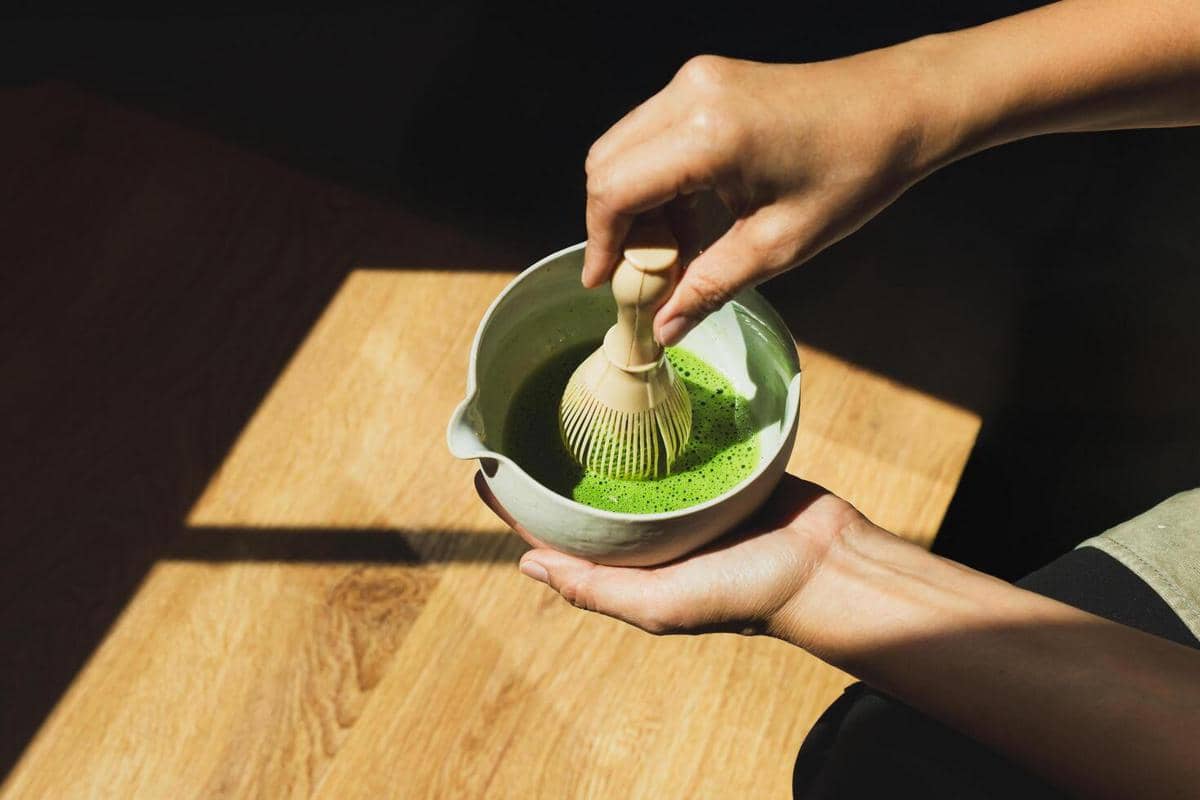 ilustrasi bahan dalgona matcha