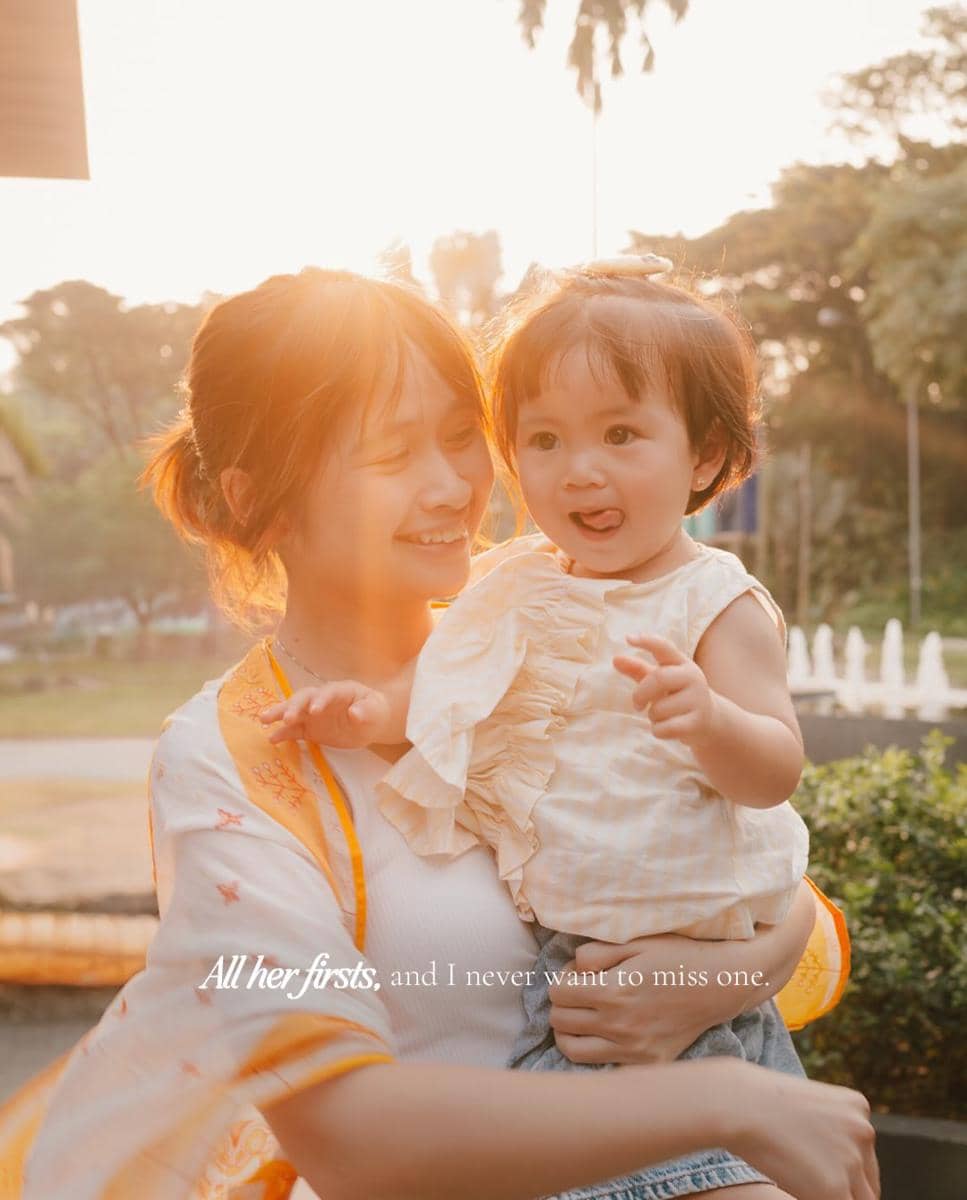Gritte Agatha ajak anak liburan di Sentul